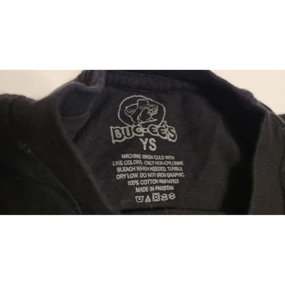 Buc-ee's Halloween Graphic Tee Kids S Black Haunt It Pumpkin Shirt Spooky Fall